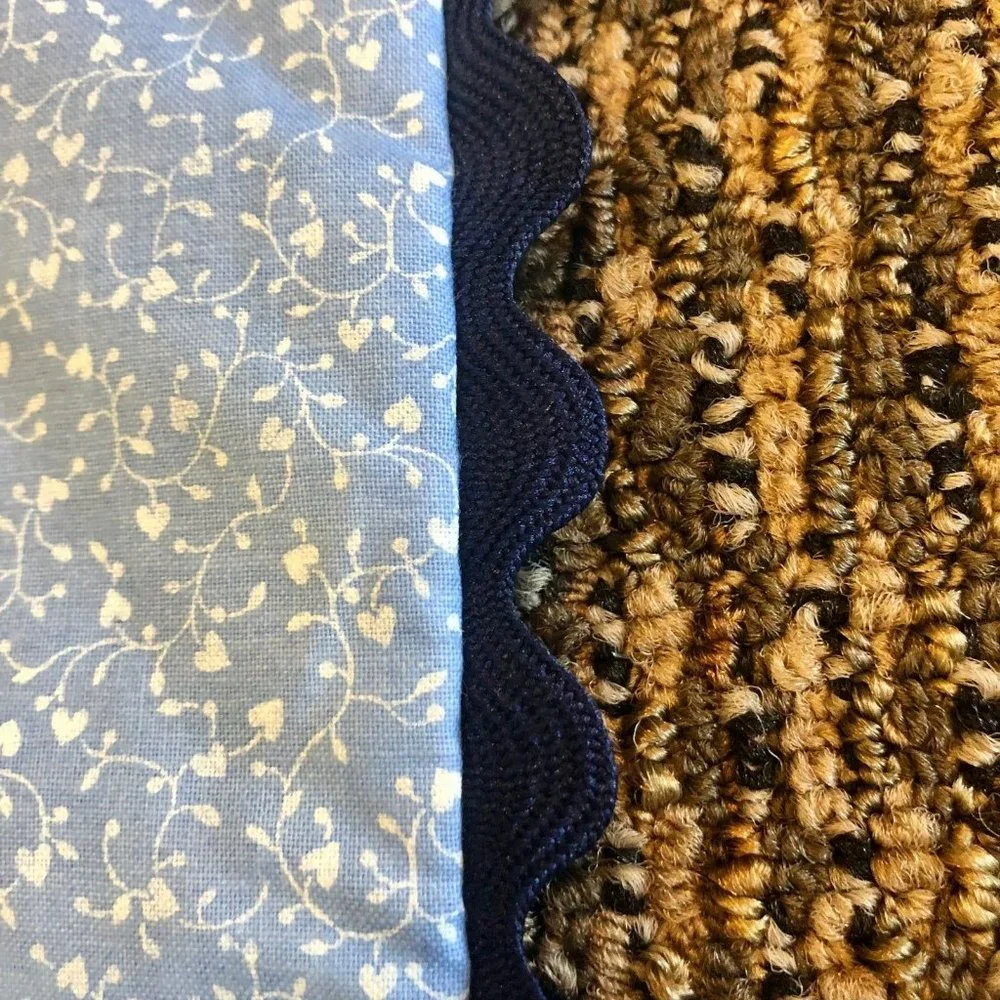 Handmade Placemats Set of 4 Never Used Paisley Blue